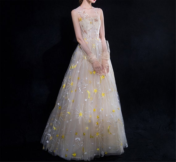 starry night dress prom