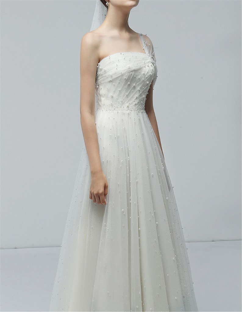 white sparkle evening gown