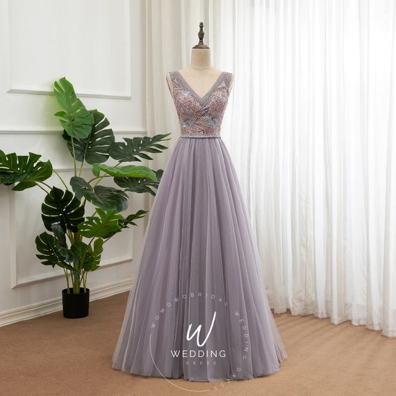 Beauty Grey Sequin Silver Crystal Beading Prom Dresses For Black Girls  Luxury Graduation Gown Mermiad Party Dress O Neck Wedding - AliExpress