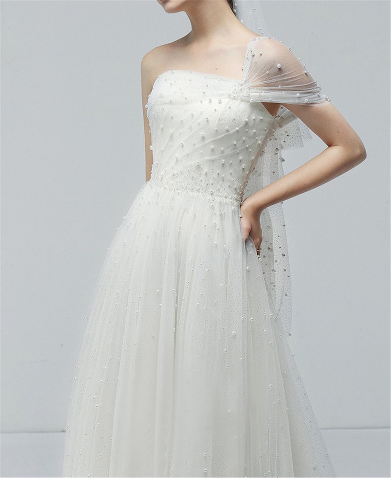 Dreamy Glitter Prom Dress White Long Evening Dress Elegant | Etsy