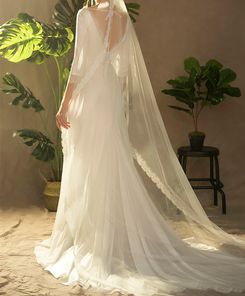 Romantic Satin Wedding Dress Minimalist Ivory Bridal Dress | Etsy