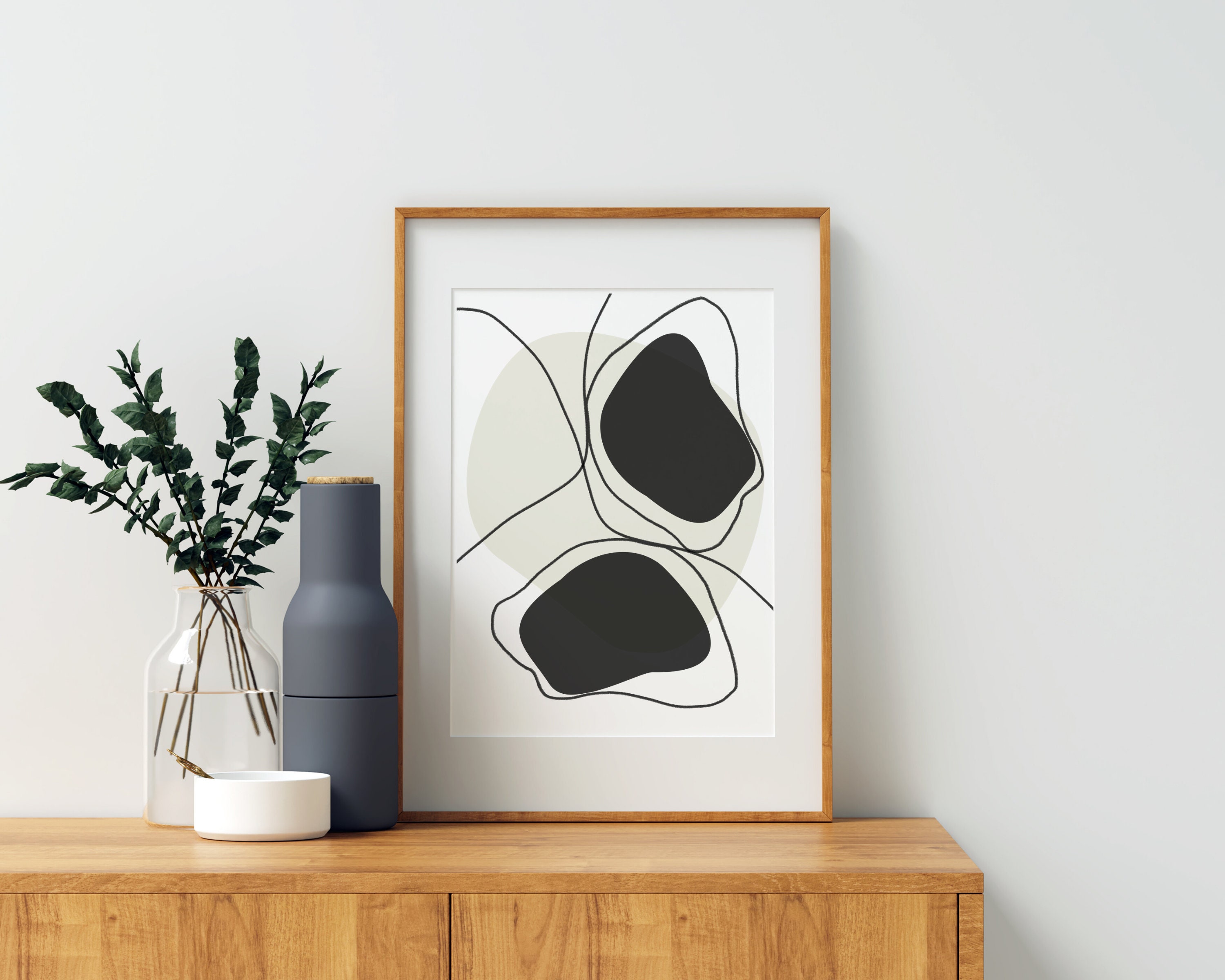 Minimalist Abstract Wall Art Minimal Wall Art Modern Etsy