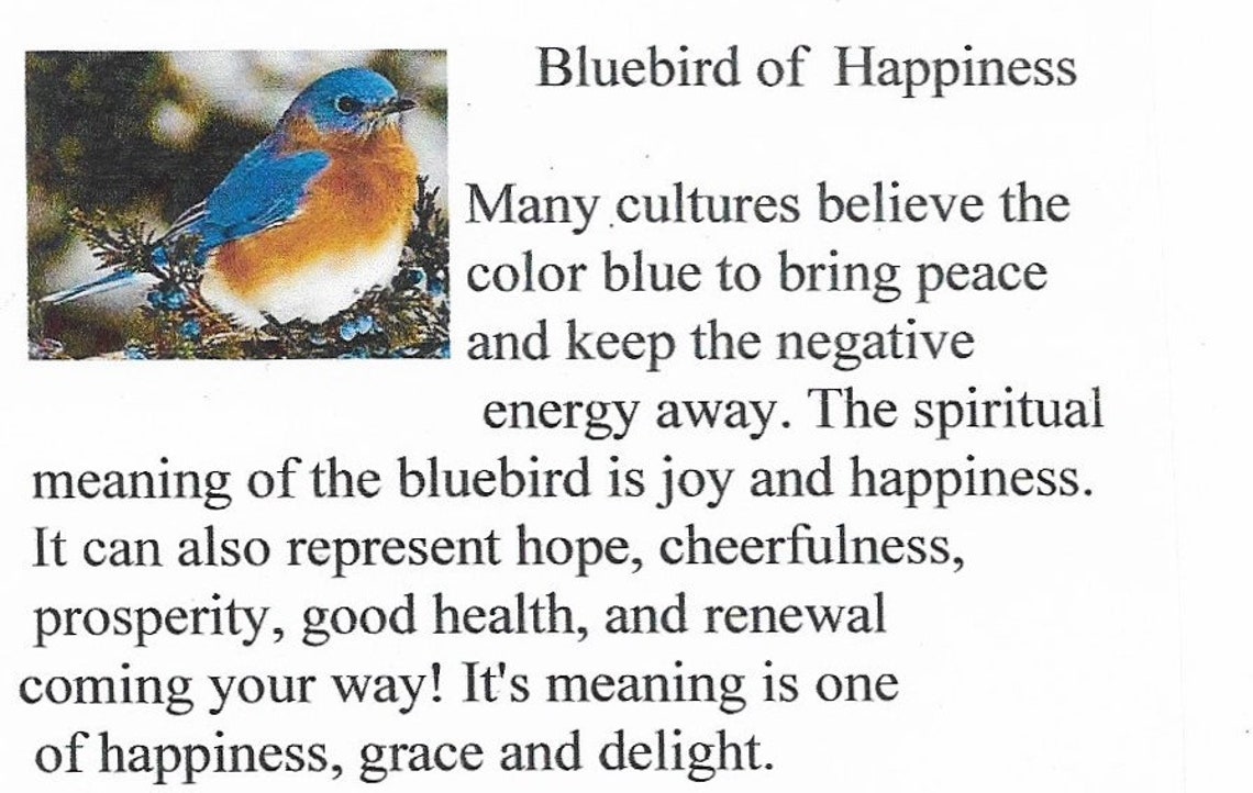 Stained glass bluebird of happiness | Etsy