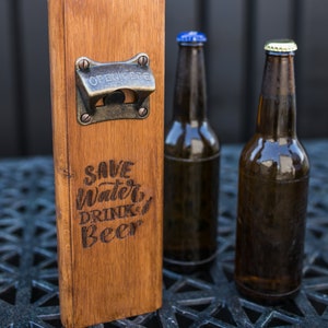 Wall Beer Opener, Wall Bottle Opener, Gift For Men, Father’s Day, Groomsman Gift, Anniversary Gifts For Men, Gift for man, Olkogift