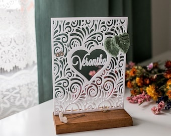 Wood Earring Holder, Wedding Gift, Anniversary, Jewelry Organizer, Earring Jewelry Storage