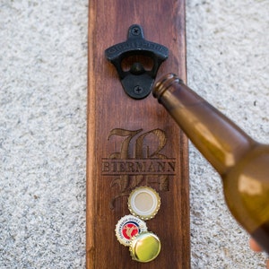 Wall Beer Opener, Wall Bottle Opener, Gift For Man, Fathers Day, Groomsman Gift, Wedding Gift, Anniversary Gifts For Men, Gifts for Him image 3