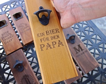 Wand Bieröffner, Wandflaschenöffner, Geschenk für Mann, Vatertag, Geschenk für trauzeugen, Geburtstagsgeschenk, Jubileum Geschenk