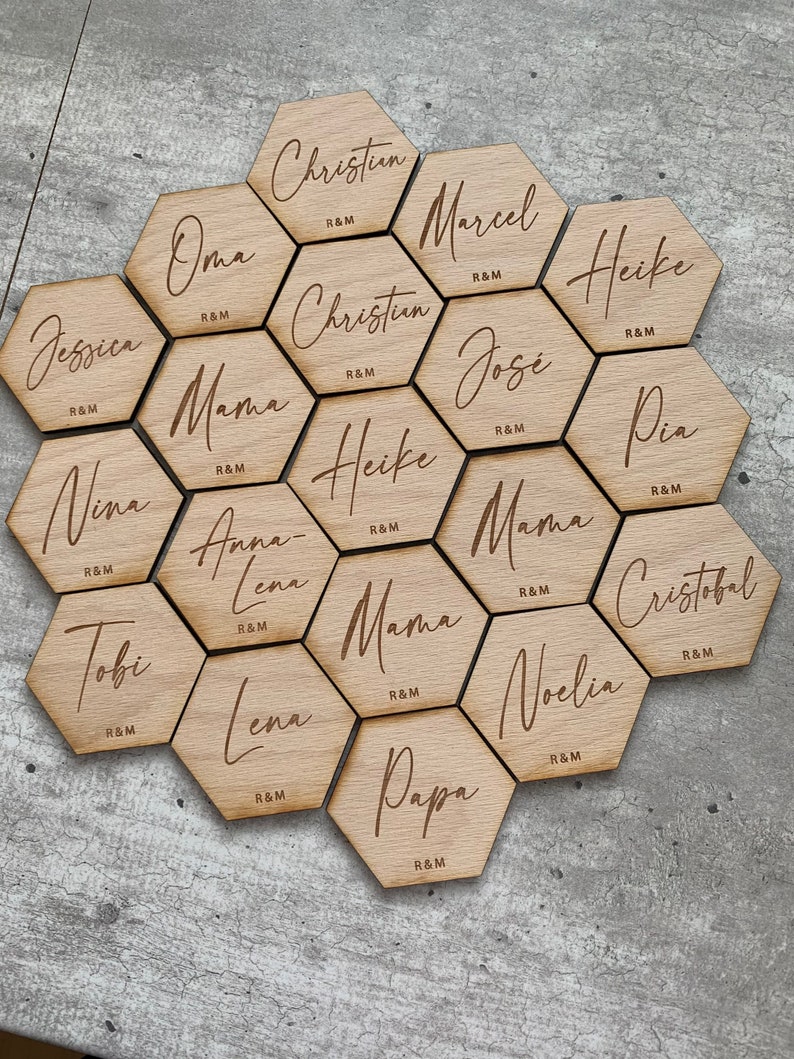 Wedding Place Cards Custom Lasercut Place Name Settings Etsy