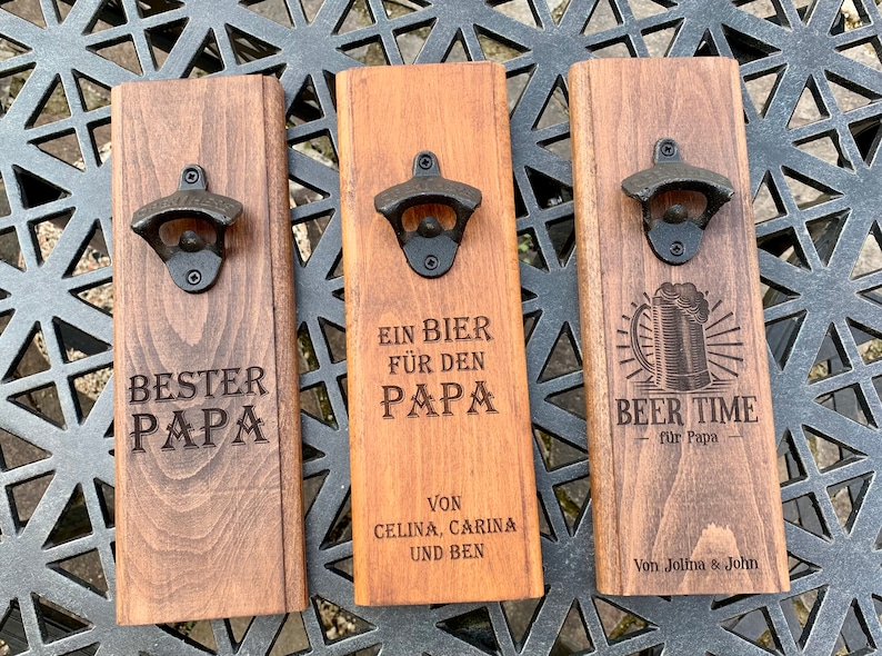 Wall Beer Opener, Wall Bottle Opener, Gift For Man, Fathers Day, Groomsman Gift, Wedding Gift, Anniversary Gifts For Men, Gifts for Him image 1