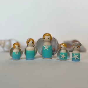 Big Seashore Peg Doll Family