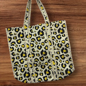 Indian Tote Bags Quilted Handmade Cotton Block Printed Large Shoulder Shopping Bag Women, Floral Cotton Ethnic Handmade Tote Bags.