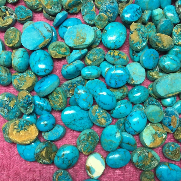 AAA Turquoise Gemstone Cabochon Lot, Top Blue Turquoise Cabochon Lot, Turquoise Cabochon, Wholesale Supply.