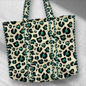 Indian Tote Bags Quilted Handmade Cotton Block Printed Large Shoulder Shopping Bag Women, Floral Cotton Ethnic Handmade Tote Bags.