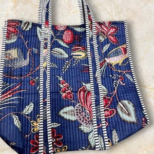 Beautiful Handmade Tote Bag, Indian Making Quilted Tote Bags, Eco Friendly Shopper Bags, Vintage Shoulder Bag, Women&#39;s Carry Bag