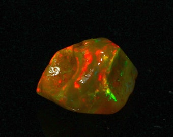 Remarkable 4.75 Carat Multi Color Natural Mexican Fire Opal