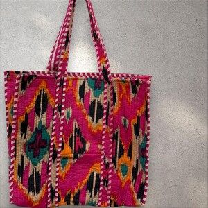 Beautiful Handmade Tote Bag, Indian Making Quilted Tote Bags, Eco Friendly Shopper Bags, Vintage Shoulder Bag, Women&#39;s Carry Bag