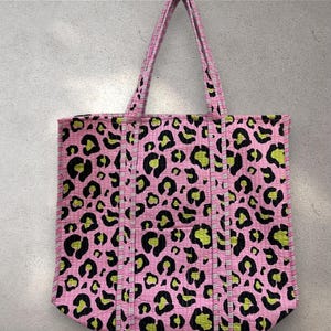 Indian Tote Bags Quilted Handmade Cotton Block Printed Large Shoulder Shopping Bag Women, Floral Cotton Ethnic Handmade Tote Bags.
