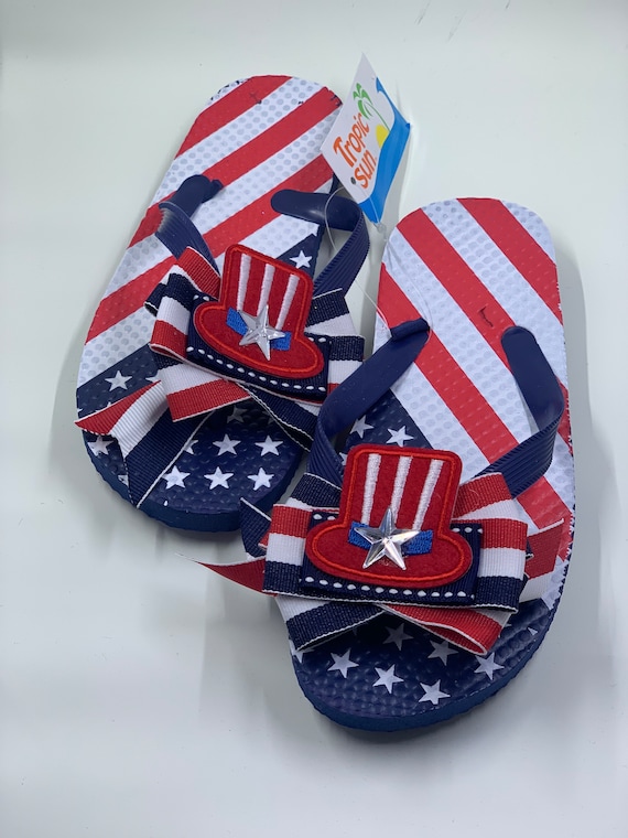 Patriotic flip best sale flops