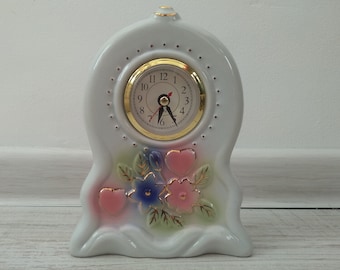Vintage porcelain clock, Quartz clock