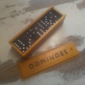 Antique Vintage Domino, Vintage Dominoes, Dominoes game, Wooden Dominos
