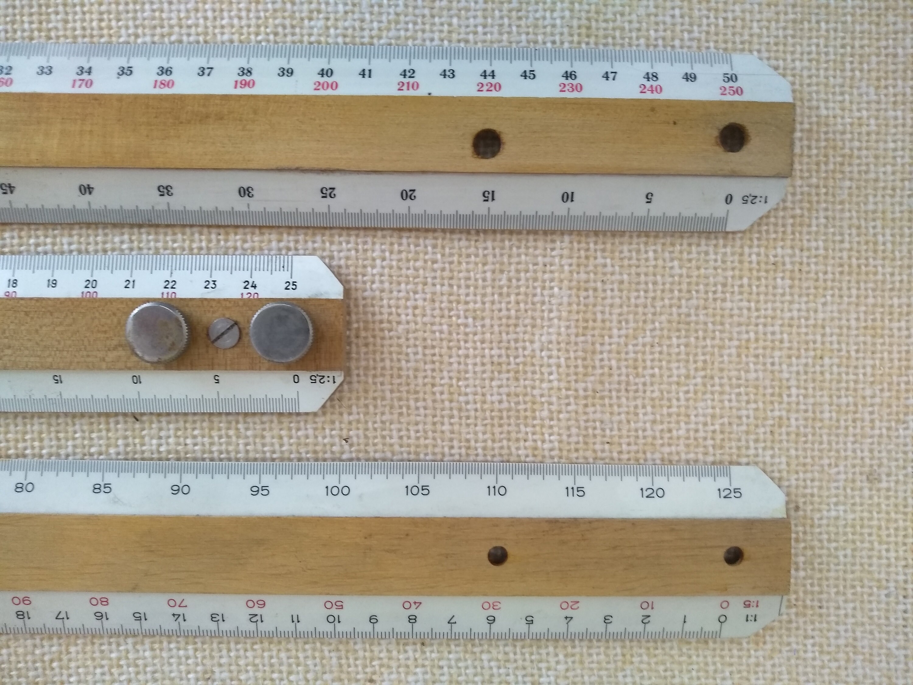 Vintage Logarithmic Line, Vintage Ruler, Ratio Scale Line, Architect ...