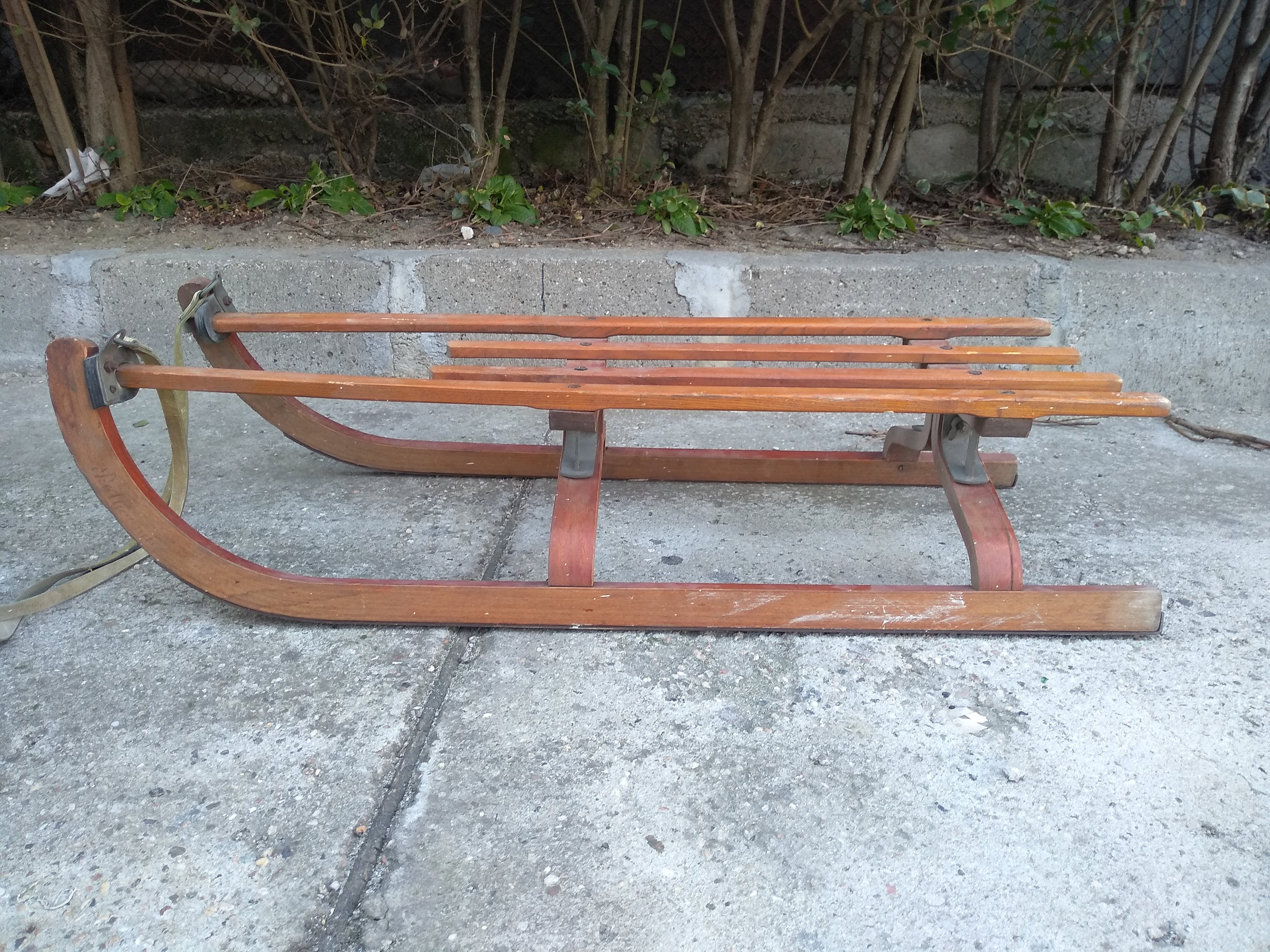 Antique Childs Sled, Childs Sled, Wooden Sled for Children, Antique
