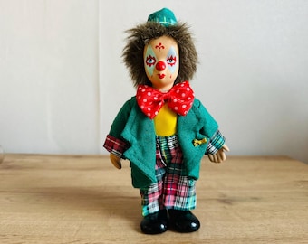 Vintage ceramic clown doll - Clown Doll's - Clown Dolls with ceramic face , hands and shoes - (17)