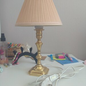 Vintage Desk Lamp, Old Brass Desk Lamp, Vintage Brass Lamp, Lighting, Antique Desk Lamp, Night