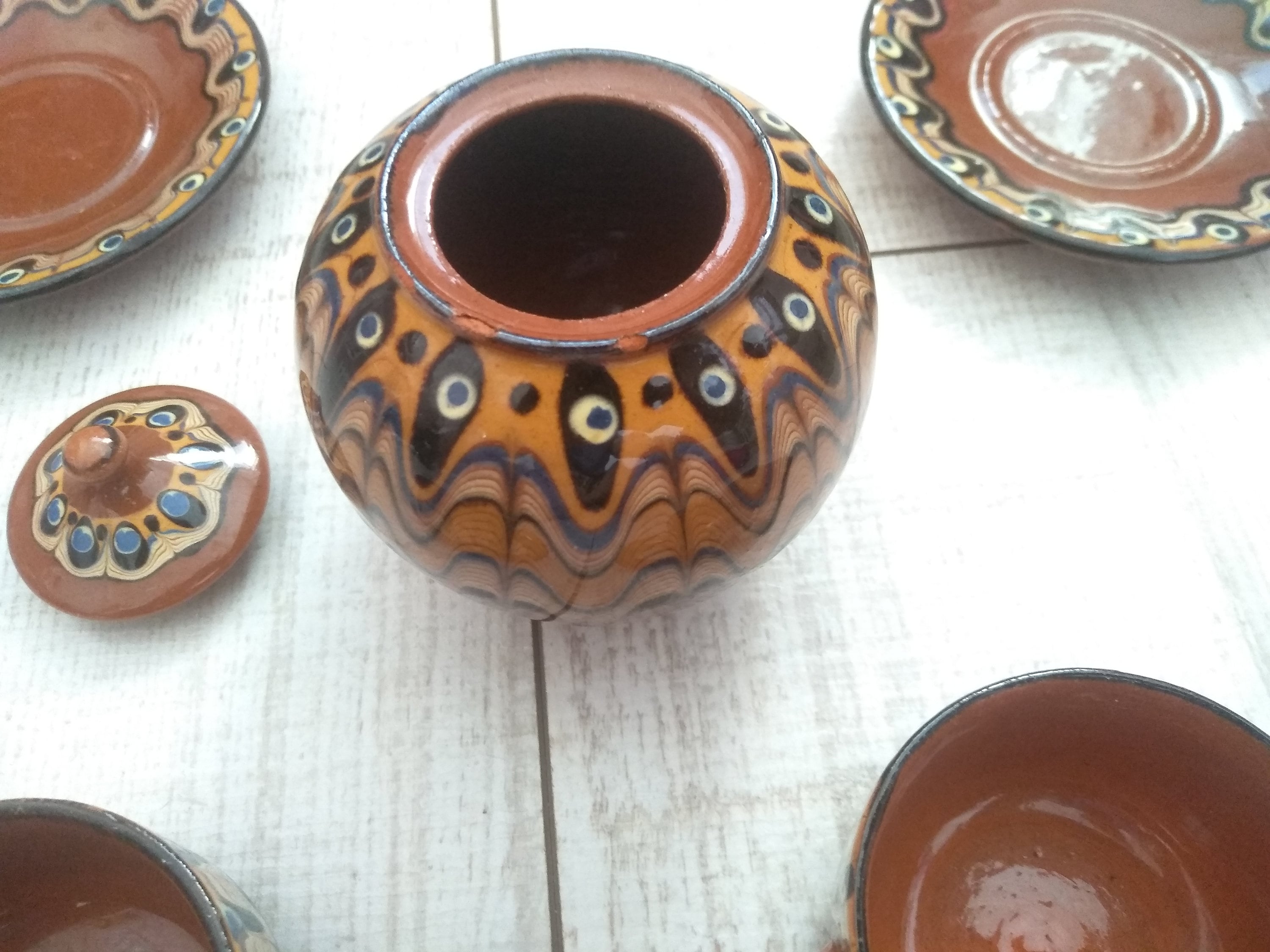 Vintage Bulgarian Ceramics, Ceramic Made in Bulgaria, Vintage Kitchen ...