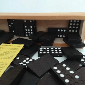 Antique Vintage Domino, Vintage Dominoes, Dominoes game,  Wooden Dominos
