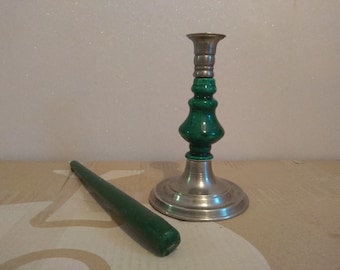 Duo de bougeoirs vintage en métal années 80 | Selency