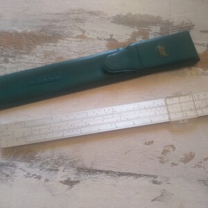 Righello logaritmico vintage, Righello logaritmico, Strumento mappa Architetto, Righello RESS, RESS