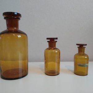 Vintage Pharmacy bottles, Apothecary bottle, Pharmacy bottle, Pharmacy glass, Glass Bottle, Antique collectible glass bottle, medical bottle