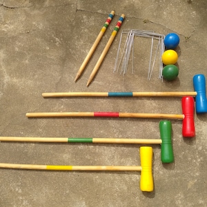 Vintage croquet games, Croquet sport,  Croquet set