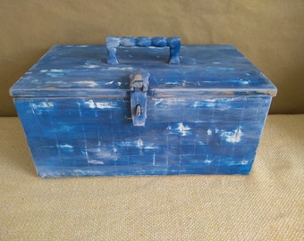 Vintage Wooden Box,  Vintage jewelry box, wooden box, Vintage Colorful Wooden Box, Folk Art  Jewellery Box
