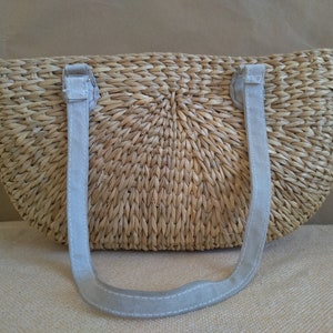 Bolso de mimbre antiguo, bolso de mimbre, bolso de verano, estilo vintage, cesta de paja, bolsos de mimbre vintage, bolso de playa de paja, bolso de paja vintage