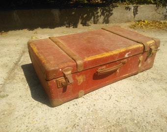 Vintage koffer, retrobagage, reiskoffer, antieke koffer, kofferbagage, woondecoratie