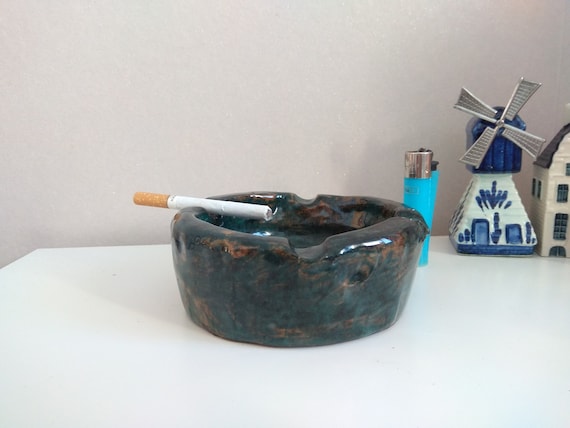 手作りの粘土灰皿 / セラミック /、ヴィンテージ灰皿 - Etsy 日本