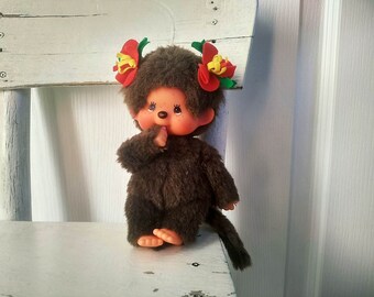 Vintage Minchichi, Monchichi Doll, Little monkey, Gift idea