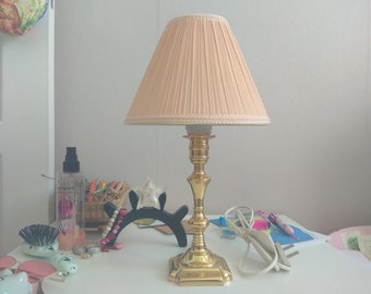 Vintage Schreibtischlampe, alte Messing Schreibtischlampe, Vintage Messing Lampe, Beleuchtung, antike Schreibtischlampe, Nachtlampe