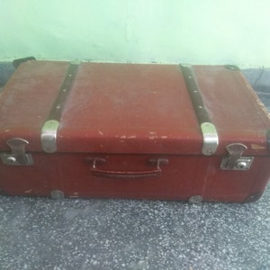 Vintage suitcase, Retro Luggage, Travel Case, Antique Suitcase, Suitcase Luggage, Home decor