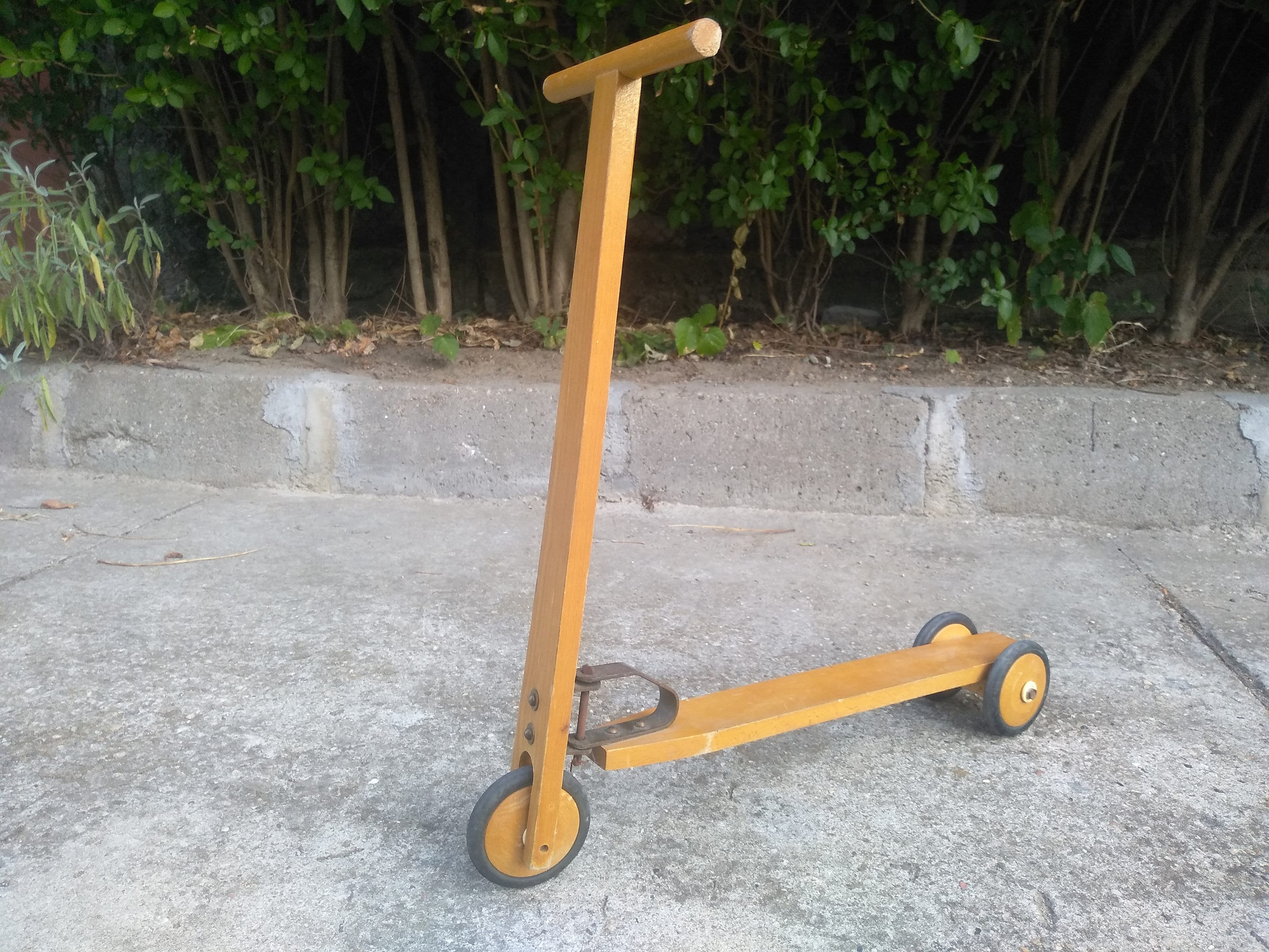 Old Wooden Tricycle Scooter Tricycle Antique Bike Etsy Canada