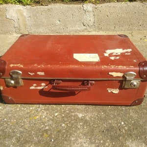 Vintage suitcase, Retro Luggage, Travel Case, Antique Suitcase, Suitcase Luggage, Home decor