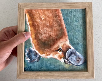 Platypus print with optional frame