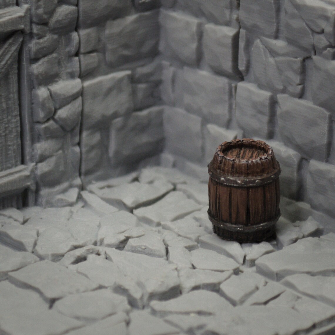 Wooden Barrels x5 props for miniature tabletop dnd gaming | Etsy