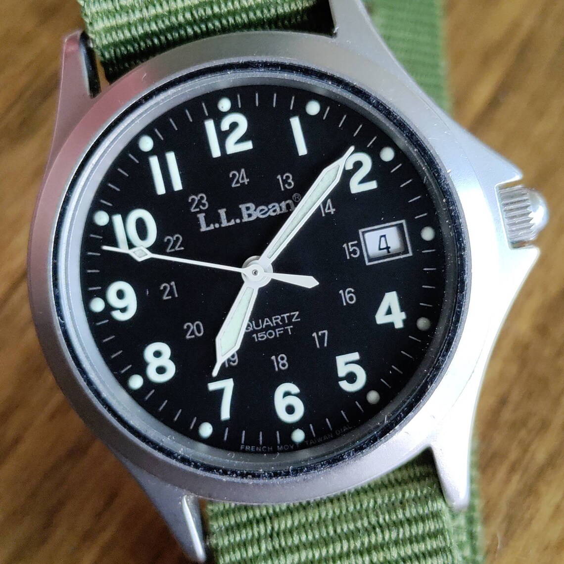 LL Bean Khaki style field watch Etsy