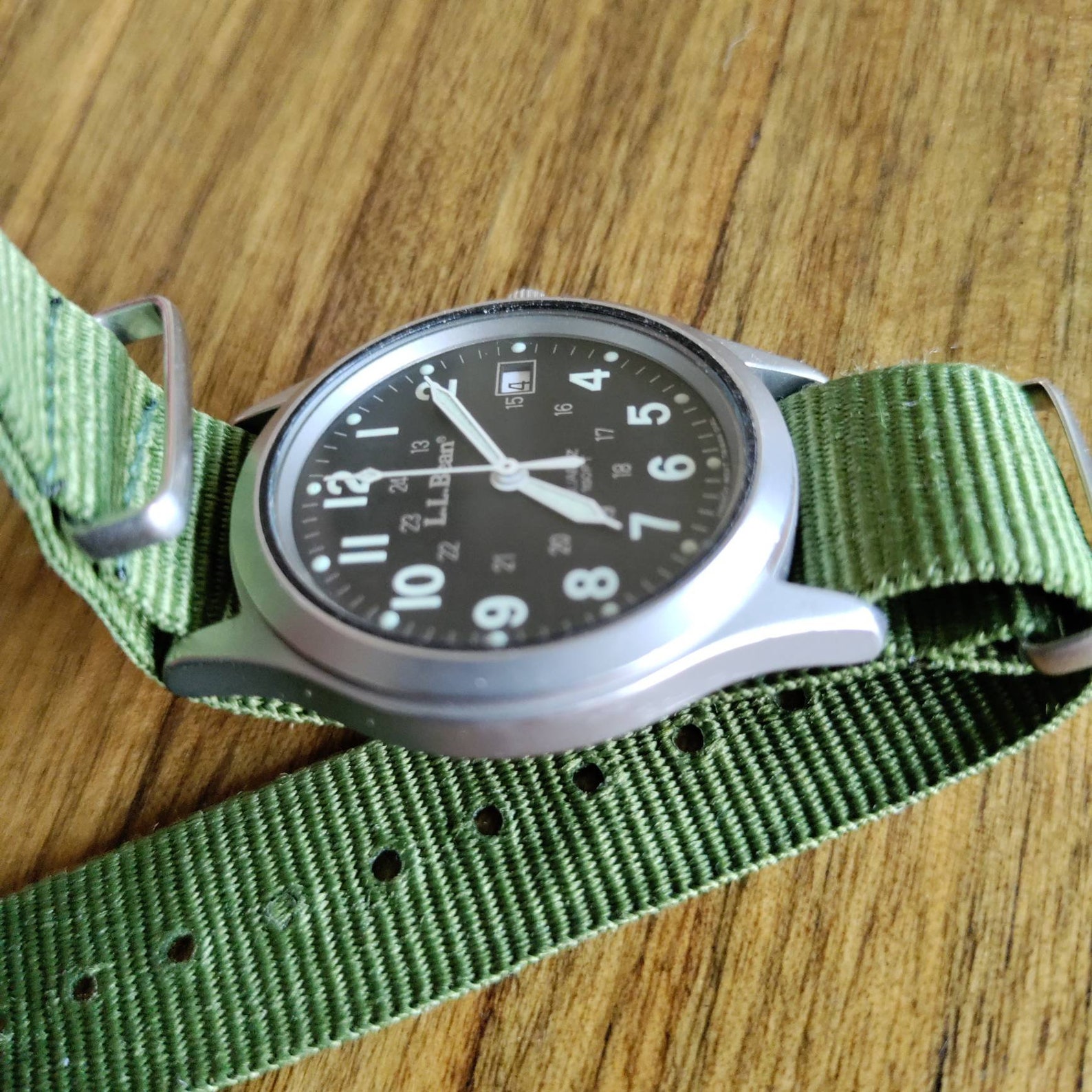 LL Bean Khaki style field watch Etsy