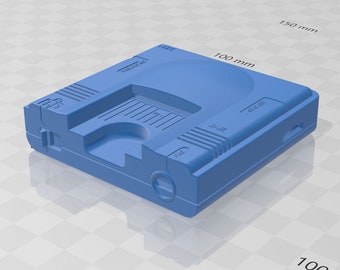 Mini PC Engine レプリカ用の 3D プリント可能なデジタル STL ファイル。Raspberry Pi Zero のケースとして使用できます (説明を読んでください)。