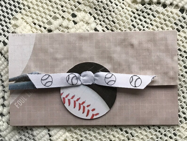 Baseball Theme Gift Card Holder Etsy