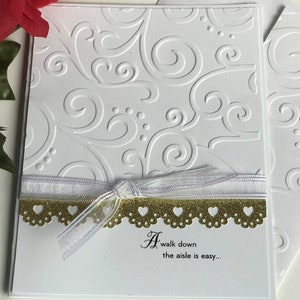 Tarjeta de 50.º aniversario hecha a mano ~ Tarjeta elegante de 50.º aniversario